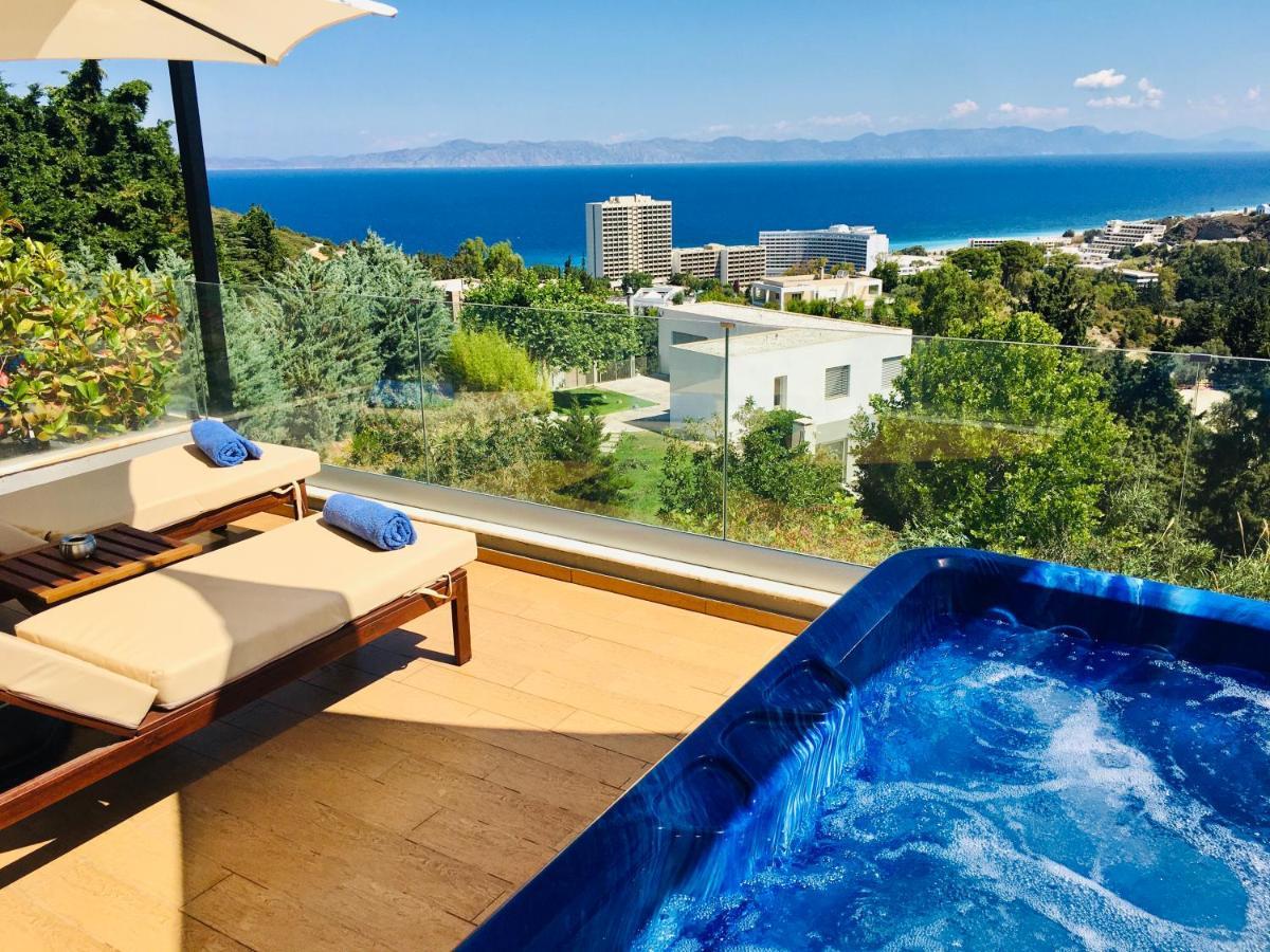 דירות איקסיה Flyviewflatsblue Privatehottub With Seaview מראה חיצוני תמונה