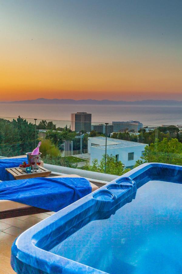 דירות איקסיה Flyviewflatsblue Privatehottub With Seaview מראה חיצוני תמונה